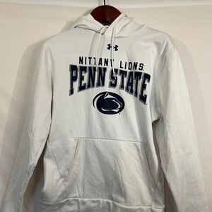 Under Armour Penn State Nittany Lions White Polyester Hands Through Hoodie